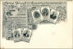 XXIV - Pohlednice německého Ústředního spolku sběratelů  pohlednic s portréty funkcionářů a ukázkou prvního čísla jejich časopisu</br> z 1. dubna 1898